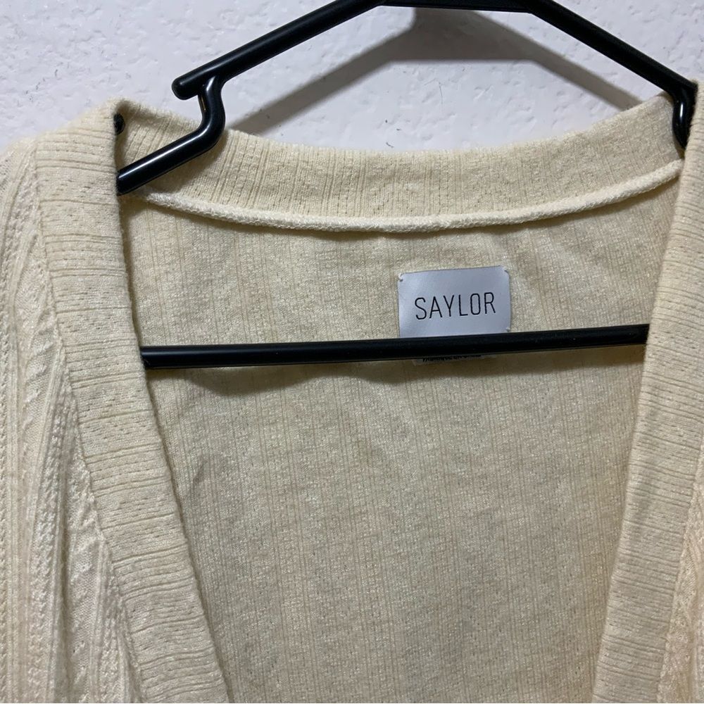 SAYLOR Tirzah Sweater Dress in Ivory XS - Picture 6 of 14